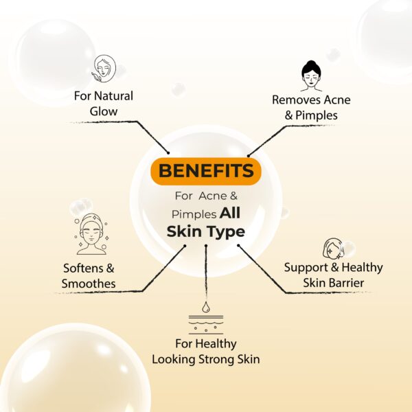 Lylack Face Wash Gel (Haldi Chandan & Kesar) - Image 3