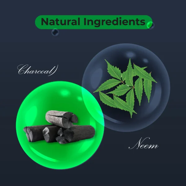 Lylack Aloe Vera Neem and Charcoal Face Wash Gel - Image 3