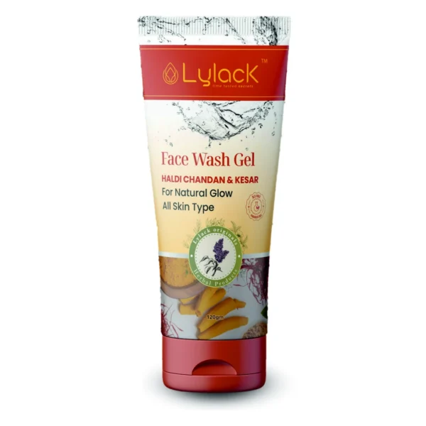 Lylack Face Wash Gel (Haldi Chandan & Kesar)