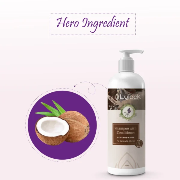 Lylack Coconut Water Shampoo with conditioner - Image 2